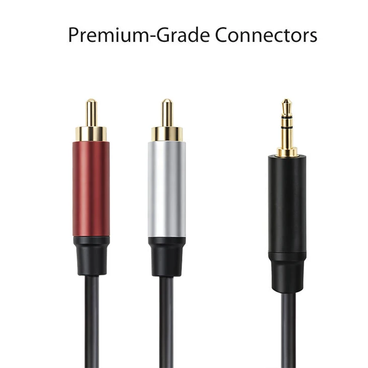 3.5mm To Dual RCA high quality 3.5mm To Dual RCA high quality