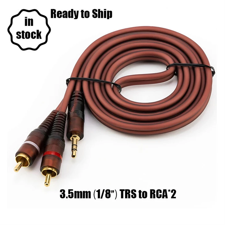3,5 mm til RCA-kabel